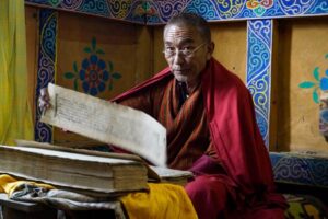 A monk in Bhutan - the Land of the Thunder Dragon