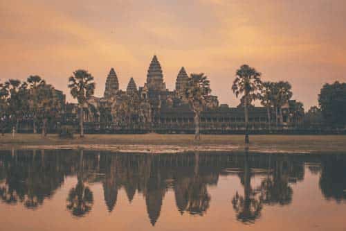 Sunrise over Angkor Wat's ruins