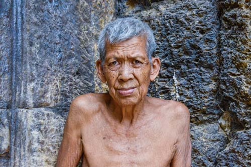 Elderly man in Siem Reap, cambodia