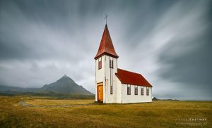 Local church in Iceland landscape photography